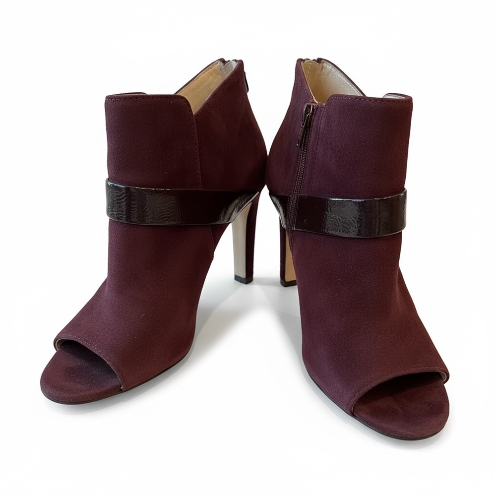 Louise et Cie Plum Suede Heeled Boots - 8M/38.5
